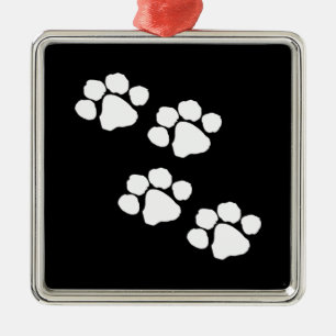 Animal Paw Prints Metal Tree Decoration