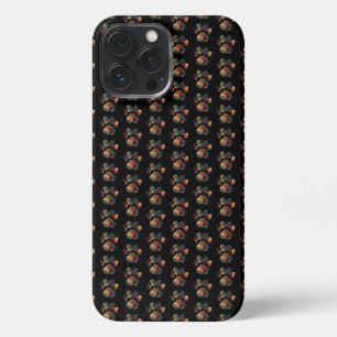 Animal Paw Silhouette Thanksgiving on Black iPhone 13 Pro Max Case