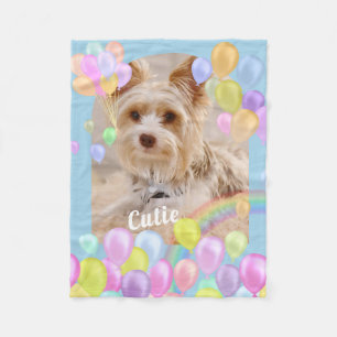 Animal Pet Balloon Fleece Blanket