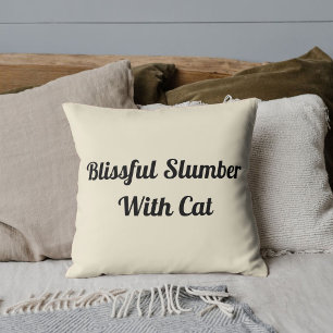 Animal Pet Cat Funny Quote Custom Vanilla Cream Cushion