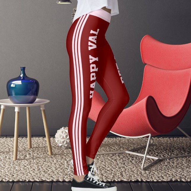 Animal Pet Lovers Happy Valentine's Day Red Custom Leggings (Creator Uploaded)
