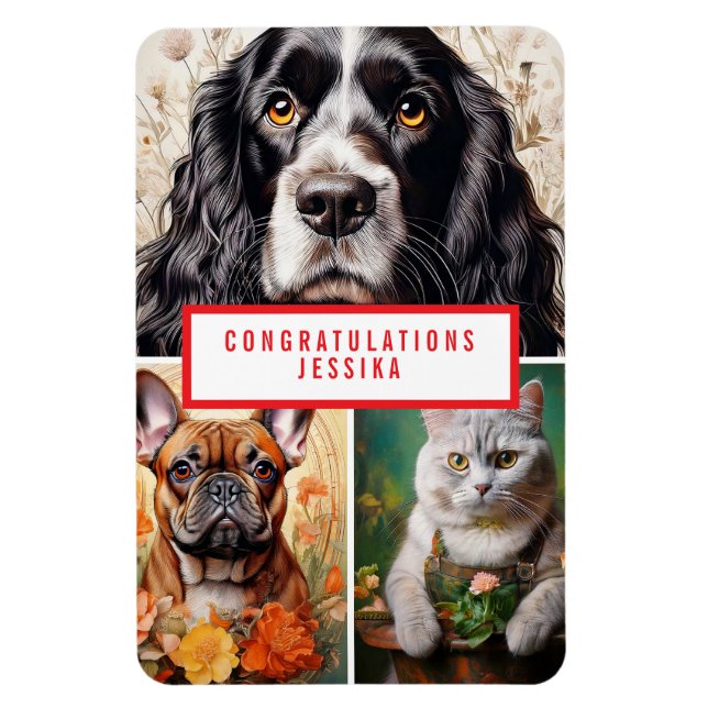 Animal Pet Photography Magnet (Vertical)