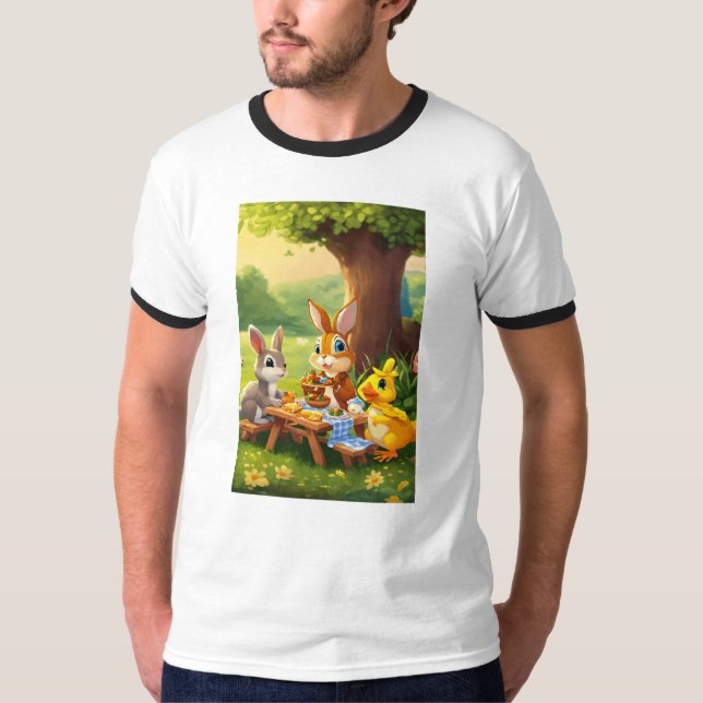 Animal Picnic Party T-Shirt (Front)