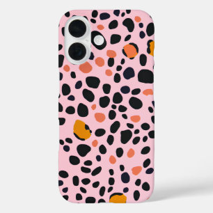 Animal  pink leopard iPhone 16 case