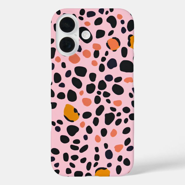 Animal  pink leopard Case-Mate iPhone case (Back)