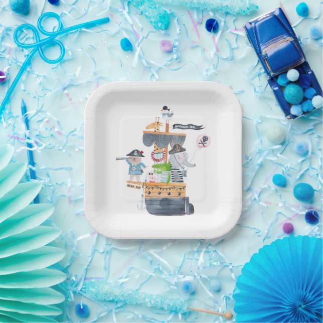 Animal Pirate Party Plates (Party)