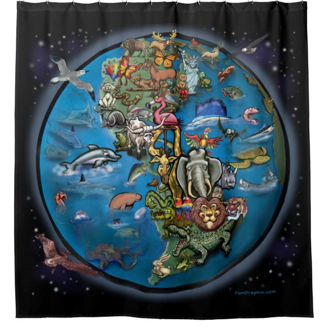 Animal Planet Shower Curtain (Front)