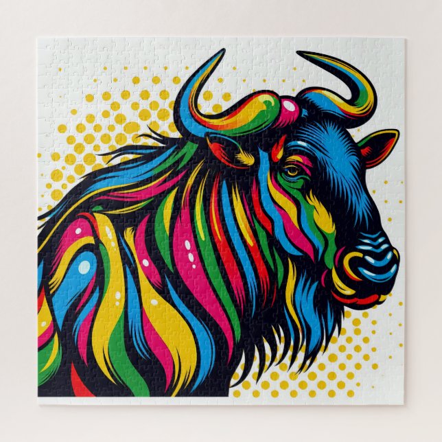 Animal Pop Art 600 Piece Puzzle (Vertical)