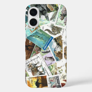 Animal Postage Stamps iPhone Case