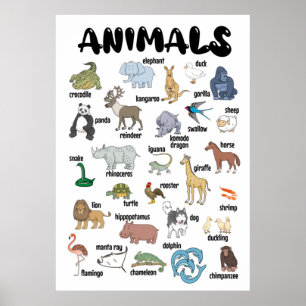 Animal Poster Wall Art
