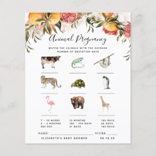 Animal Pregnancy   Baby Shower Game