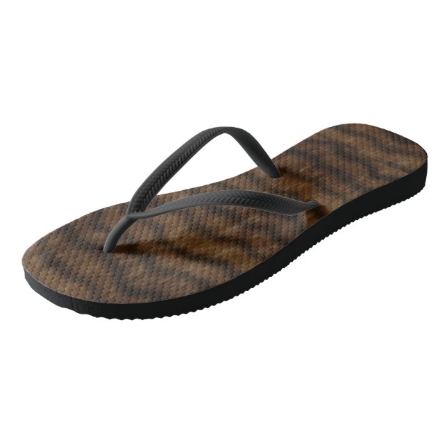 Animal print 5 flip flops (Angled)