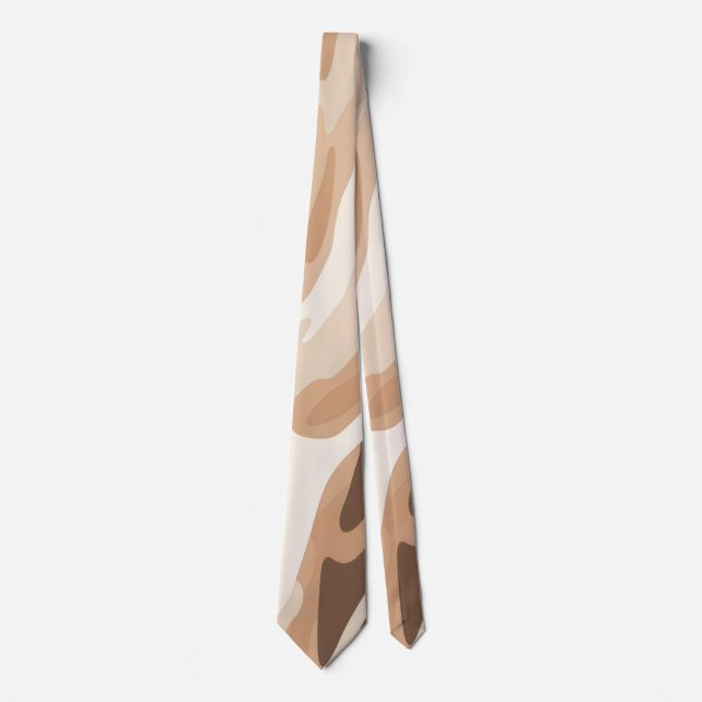 Animal print abstract tie (Front)