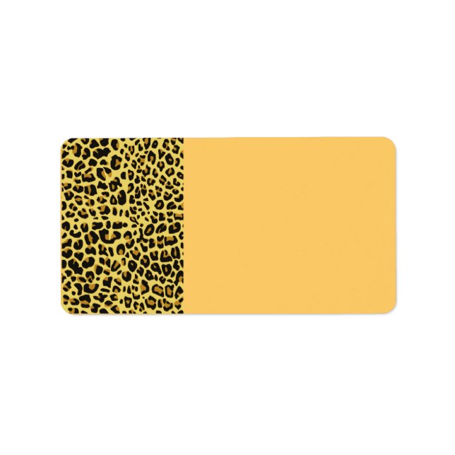 Animal Print Address Label (Front)