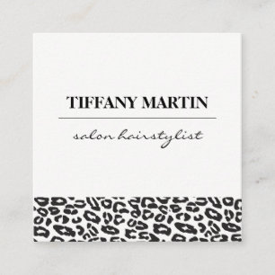 Animal Print Appointment Card