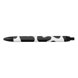 Animal print black ink pen