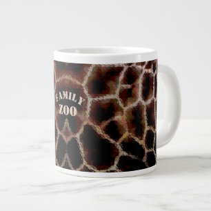 Animal Print Brown Large Coffee Mug