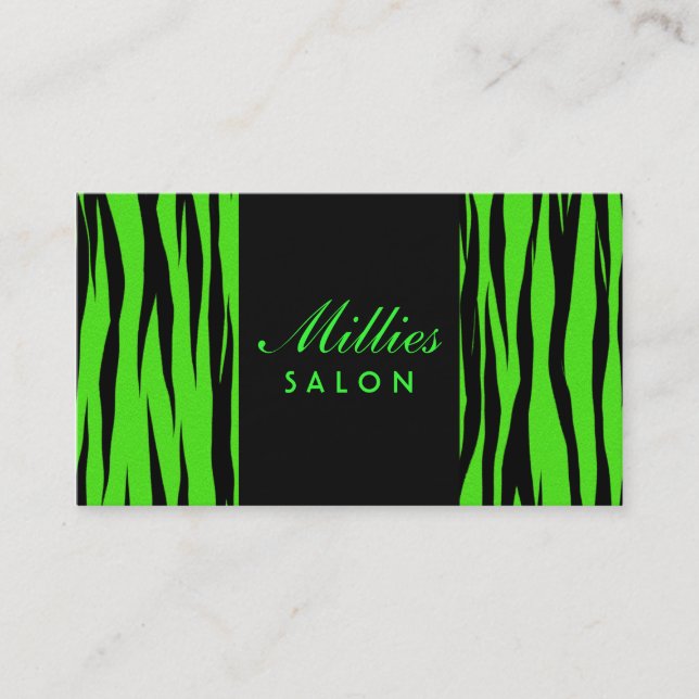 Animal Print Business Card (Front)