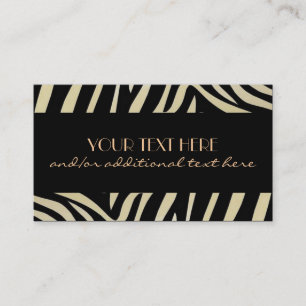 Animal Print Business Card