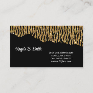 Animal Print Business Card