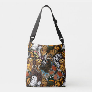 Animal print. Butterfly wings. Crossbody Bag