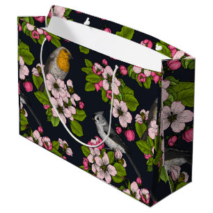Animal print. Butterfly wings. Large Gift Bag
