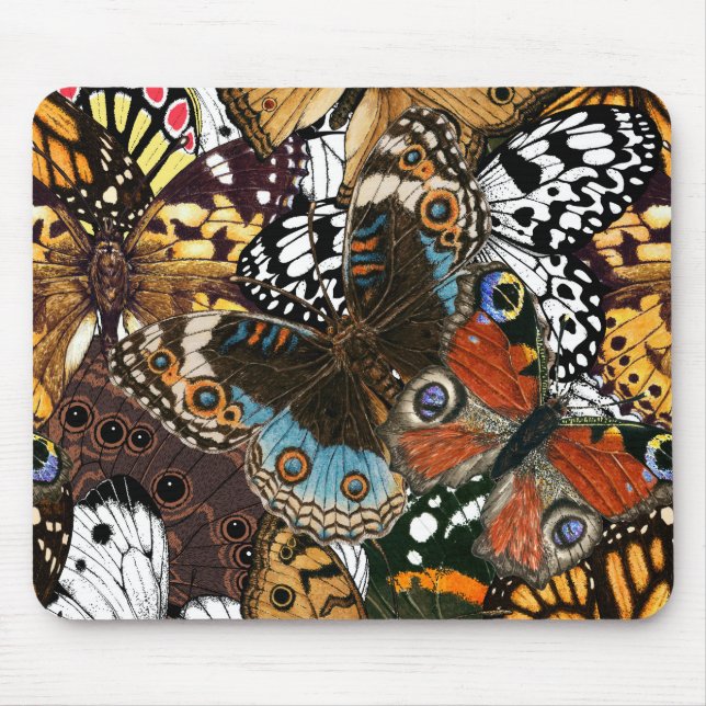 Animal print. Butterfly wings. Mouse Mat (Front)