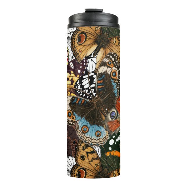 Animal print. Butterfly wings. Thermal Tumbler (Front)