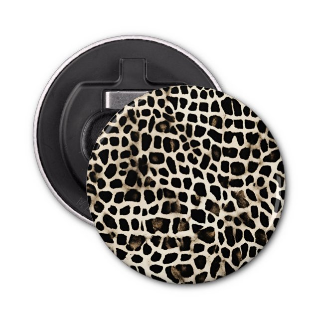 Animal Print - Button Bottle Opener (Front)