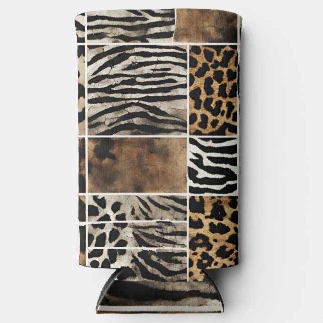 Animal Print - Can Cooler (Front)