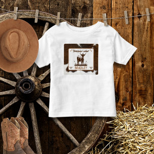 Animal Print Cattle Stampede Brown Toddler T-Shirt