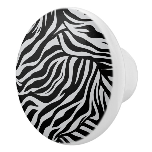 Animal Print Ceramic Cabinet Knob (Right)