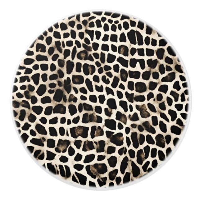 Animal Print - Ceramic Knob (Front)