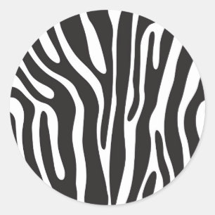 Animal Print Classic Round Sticker