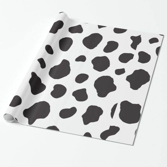 cow print wrapping paper