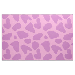 animal print cow pattern pink and purple fabric