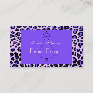 Animal Print Fashion Designer Business Card