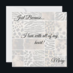Animal Print - Flat Card<br><div class="desc">Animal Print - Flat Card
Design 01
A perfect little gift!</div>