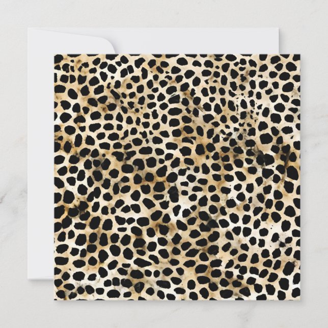 Animal Print - Flat Card (Front)