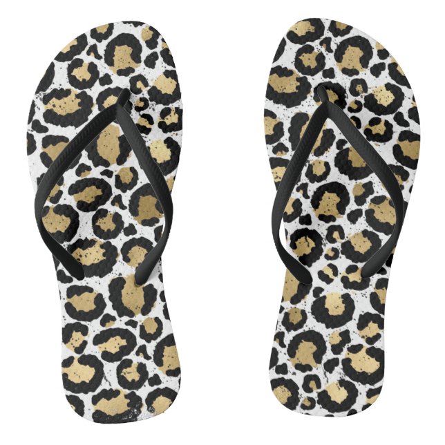 Animal Print Flip Flops (Footbed)