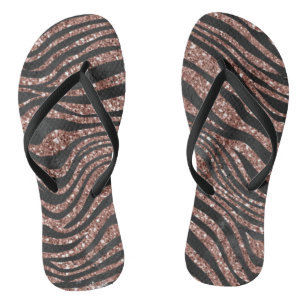 Animal Print Flip Flops