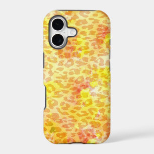 Animal print fur of leopard. Abstract painting