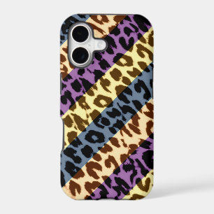 Animal print fur skin of leopard stripes