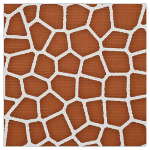 Animal Print, Giraffe in Shades of Copper Brown Fabric