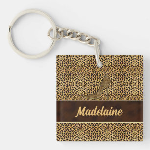 Animal Print in Cheetah for Her Key Ring