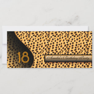 Animal Print Invitation