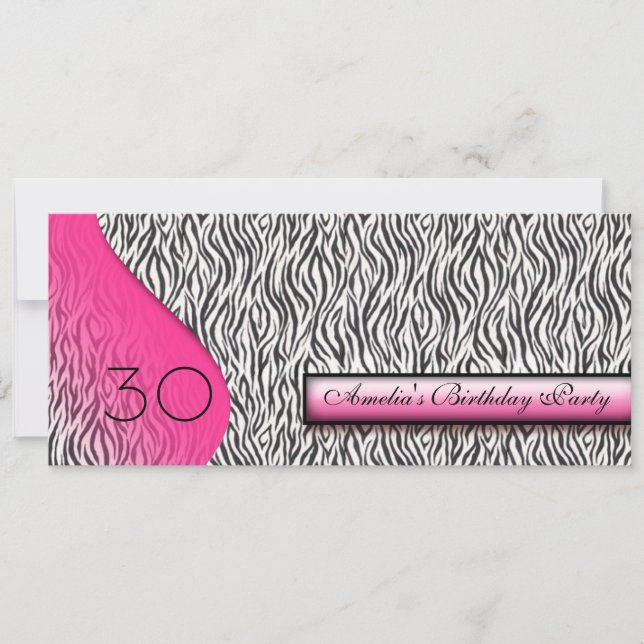 Animal Print Invitation (Front)