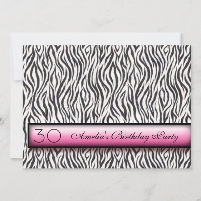 Animal Print Invitation (Front)