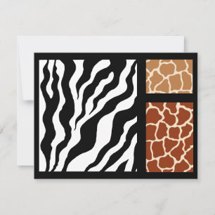 Animal Print Invitations