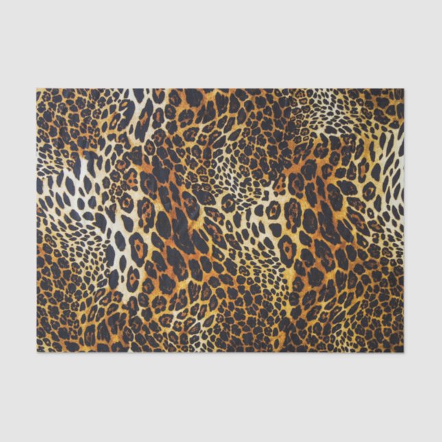 Animal Print Jaguar Rich Deep Colours Tissue Paper (Front)